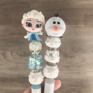 frozen inspired Character Beaded Pens