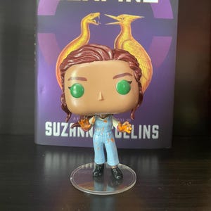 Lenore Dove bobblehead (faded overalls with orange paint)
