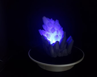 Elegant Crystal Lamp - LED Illuminated