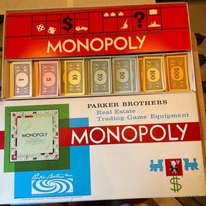 1961 Monopoly Board Game
