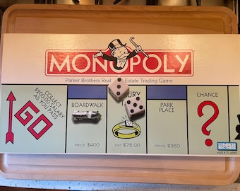 1964 年製ヴィンテージの赤い箱入りモノポリー ボード ゲーム。 - Etsy
