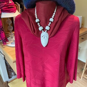 Vintage Carved Bone Bead Necklace