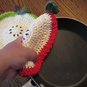 Apple Potholder Double thickness image 4