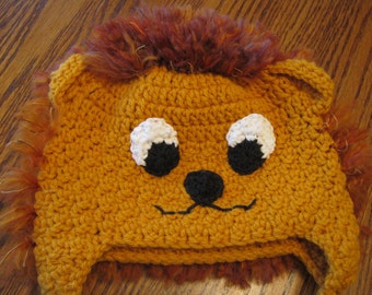 Lion Earflap Beanie