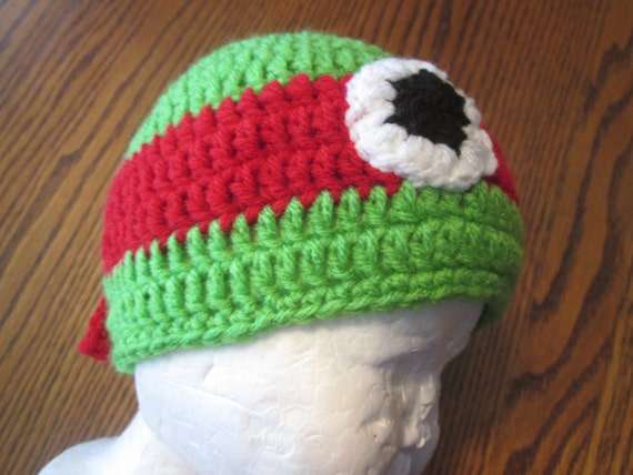 Crochet Ninja Turtle Beanie Hat - Etsy