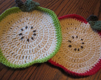 Apple Dishcloth Set