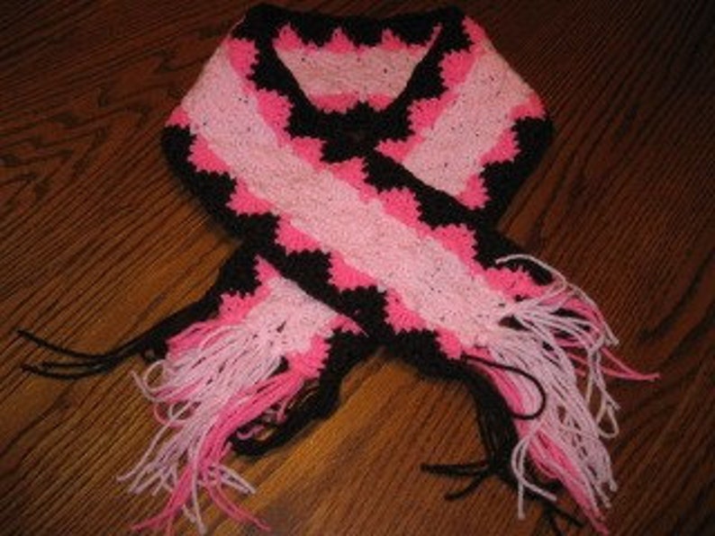 Brown and Pink Scarf small size image 1