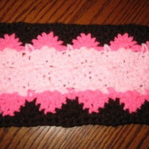 Brown and Pink Scarf small size image 3