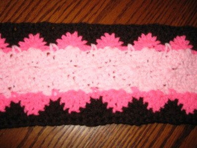 Brown and Pink Scarf small size image 3