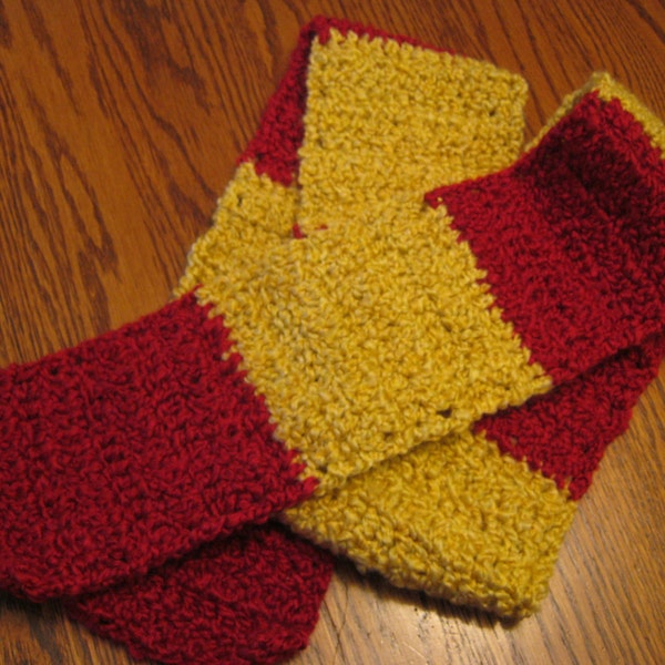 Super Soft Red and Gold Scarf