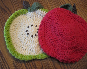 Apple Potholder - Double thickness