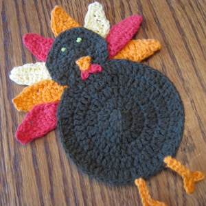 Large Crochet Turkey Applique