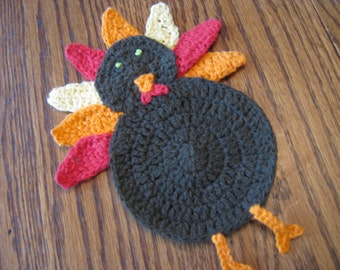 Large Crochet Turkey Applique