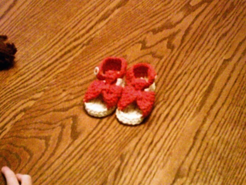 Crocheted sandals you choose colors image 4