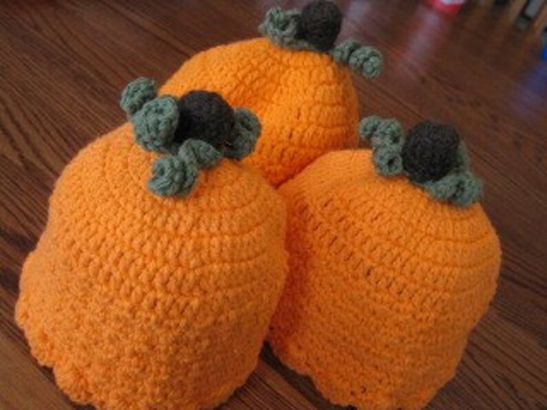 Pumpkin Beanie Flapper Style image 1