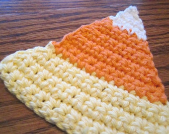 Large Crochet Candy Corn Applique