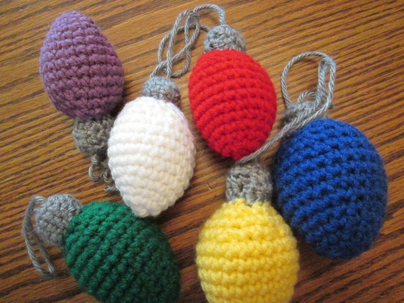 Crochet Christmas Light Bulb