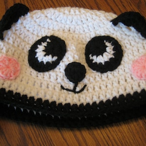 Panda Bear Earflap Beanie Hat