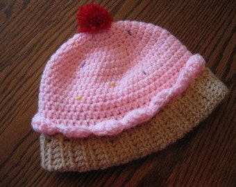 Cupcake Beanie - you choose colors