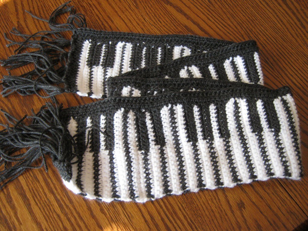Keyboard Scarf Etsy