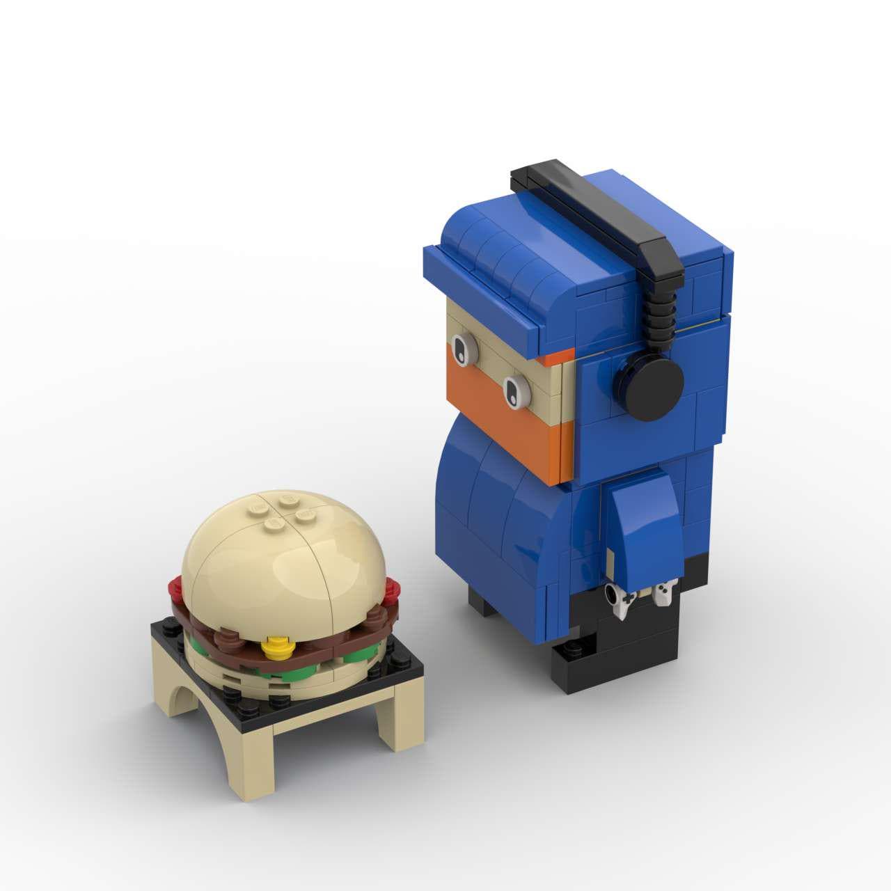 Caseoh Brick Figure, Gaming Room Decor, Streamer Gift Mini Brick ...