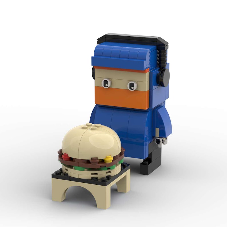 Caseoh Brick Figure, Gaming Room Decor, Streamer Gift Mini Brick ...