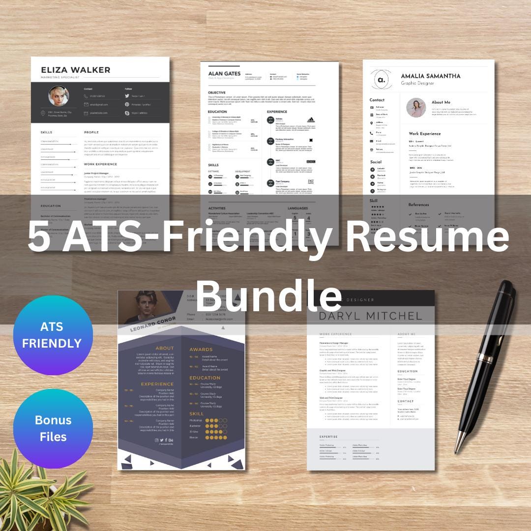 Mega Resume BUNDLE! Resume Template for Word and Google Doc ...