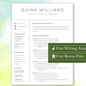ATS-Friendly Resume Template for Google Docs, Word, and Pages Resume, ATS Compatible Resume Template, Professional Executive Resume Template