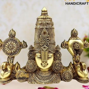 Tirupati Balaji Brass Statue Wall Hanging | Balaji Bust | Balaji Idol Wall Hanging | Tirupati Balaji wall hanging | Tirupati Balaji On Table