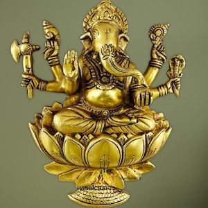 Brass Ganesh Wall Hanging | Ganpati Wall Hanging Home Decor |Ganesha Idol for House Warming Gifts | Gifting Options by The Brass Handicrafts
