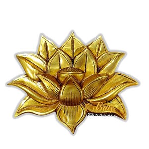 Exquisite Brass Lotus Wall Hanging – A Symbol of Serenity and Elegance | Lotus on Wall for home decor and Gifting | Best gifting option