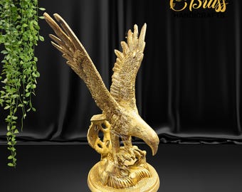 Large Eagle Statue for home decor, good luck, vastu decor eagle statue for growth and prosperity good luck statue for home and office decor