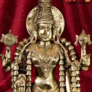 Bronze Vishnu Statue in Panchloha, narayana statue in panchaloha, vishnu with dashavtar idols in panchalogam, bronze venkateshwara by TBH