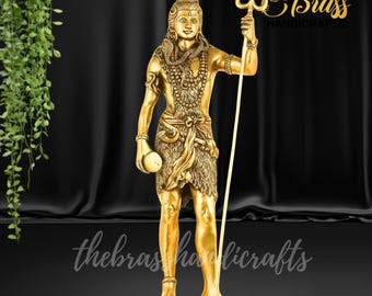 Estátua de Shiva em pé Estátua de Shiva em pé de 24 polegadas, Lord Shiva Murti, Shiv, deus hindu da meditação e dança, Shiva para templo, decoração de casa