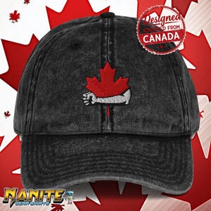 Premium Kanadische Ellbogen-Hut-Kanada-Flaggen-Kappe Kanadische Maple Leaf-Hut-Rote Kappe Gegen Zolltarif-Unterstützung Kanada-Hut ausgewaschene Vintage Kappe