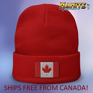 Kanadische Hut Mütze Winter Kanada Flagge Toque Kanadische Made Schwarz Ahornblatt Hut Rot Gegen Zollsatz Unterstützung Kanada Hut Bestickte Mütze