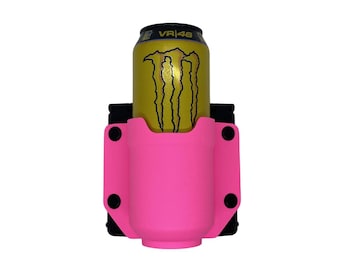 Hot Pink Kydex Energy Drink Holder 500ml – MOLLE or Belt Mount – Tactical Can Pouch