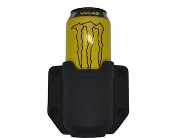 Kydex Monster Can Holder 0.5L – Tactical Drink Pouch with MOLLE Lock or Belt Loops – Black