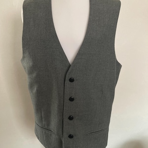 Chaleco gris vintage Topman pequeño
