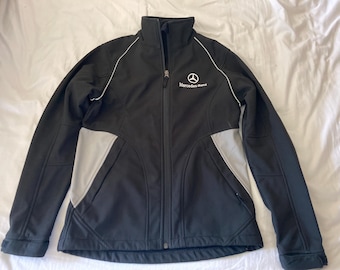 Vintage Mercedes Benz fleece sports racing  Jacket coat
