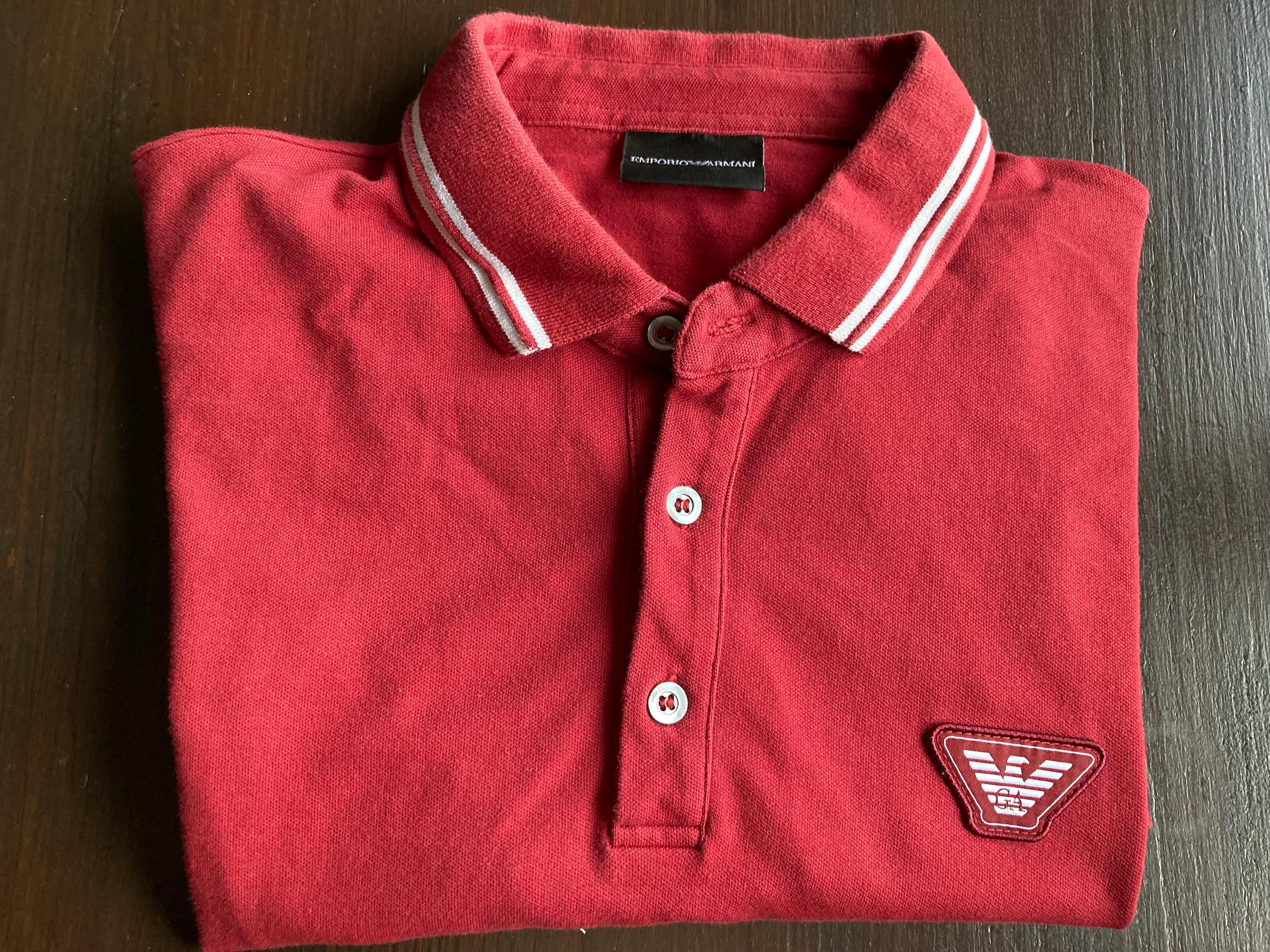 Armani Polo Shirt - Etsy Canada