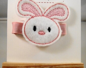 Felt Bunny Hair Clip - Easter Bunny Hair clip