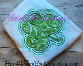 Shamrock Embroidered Shirt - st patricks day Shirt - Personalized Shirt - shamrock Shirt