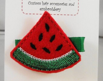 Felt Watermelon Hair Clip