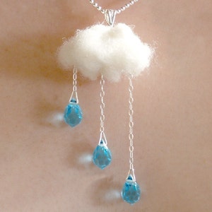 ENGLISH SUMMER Rain and Cloud NECKLACE imagem 1