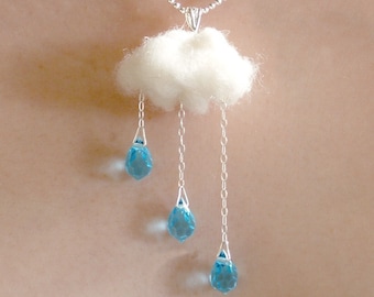 ENGLISH SUMMER  - Rain and Cloud - NECKLACE