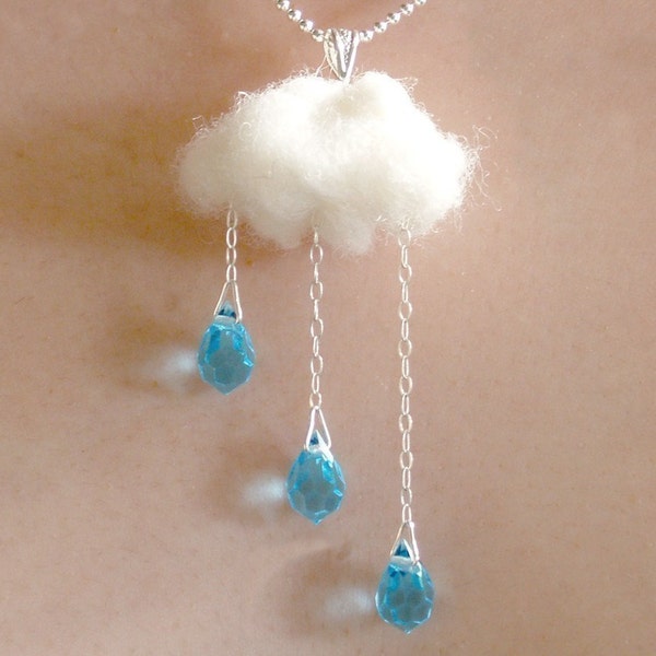 ENGLISH SUMMER  - Rain and Cloud - NECKLACE