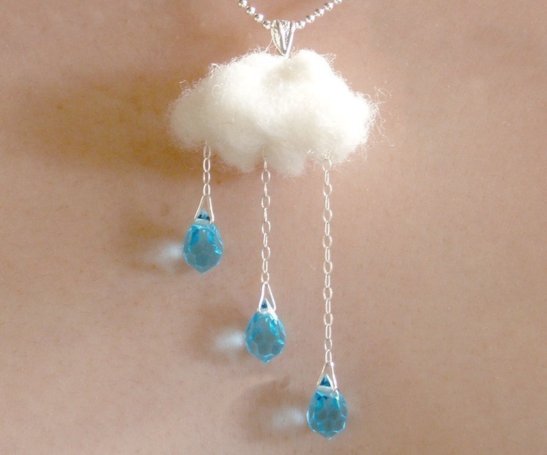 ENGLISH SUMMER Rain and Cloud NECKLACE image 1