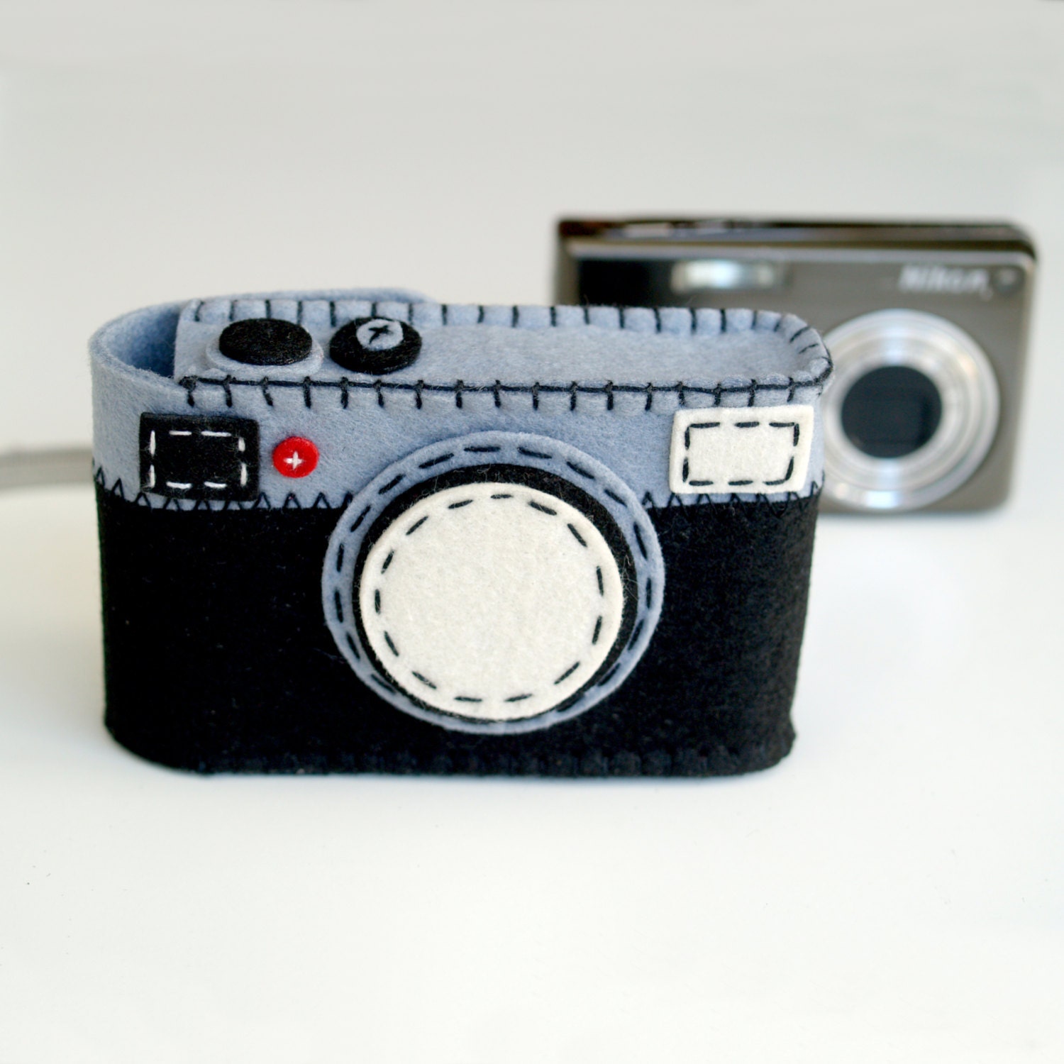 Felt Camera Cases hand stitched for compact digital cameras Etsy