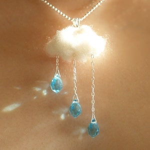 ENGLISH SUMMER Rain and Cloud NECKLACE image 2